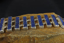 Load image into Gallery viewer, Raw Lapiz Lazuli Slice Bracelet