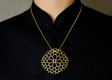 Load image into Gallery viewer, Large Radiolaria Pendant
