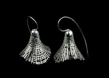 Load image into Gallery viewer, Radiolaria Feather Earring
