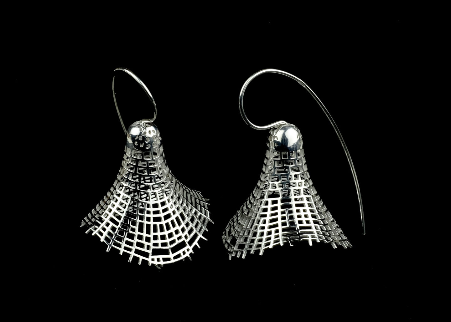 Radiolaria Feather Earring