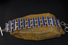 Load image into Gallery viewer, Raw Lapiz Lazuli Slice Bracelet
