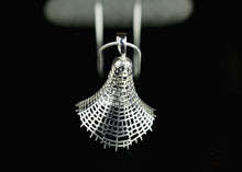 Load image into Gallery viewer, Radiolaria Feather Pendant
