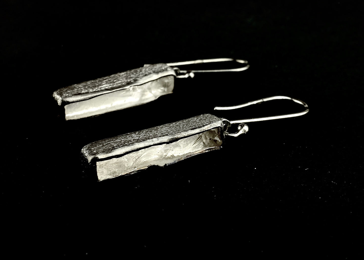 Rectangular Quartz Earrings