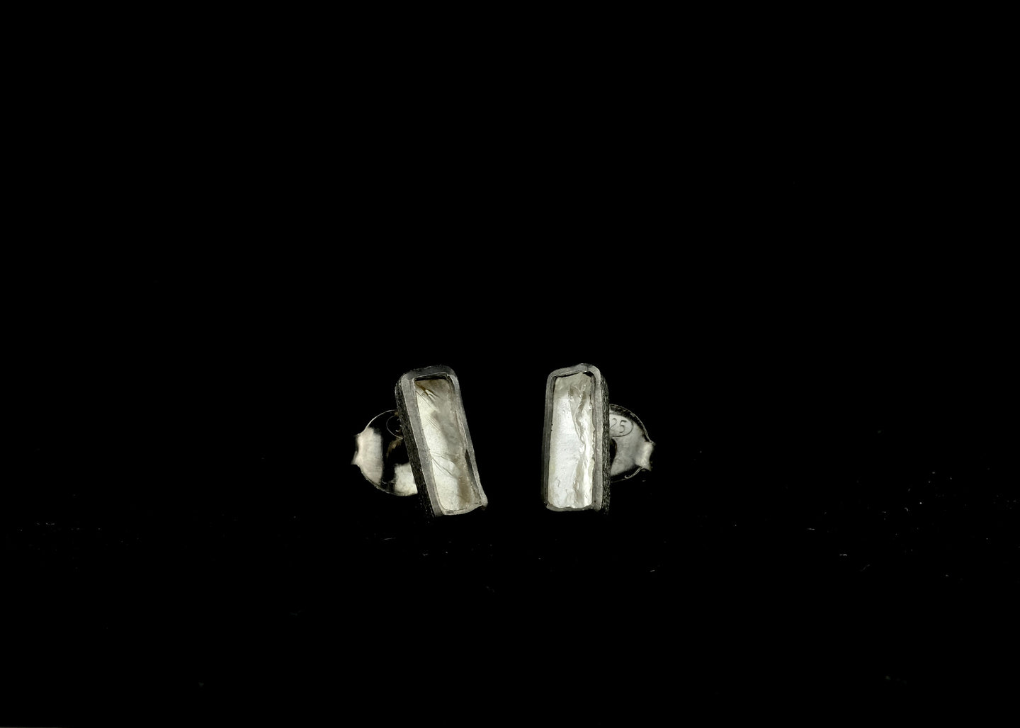 Quartz Bar Post Earrings