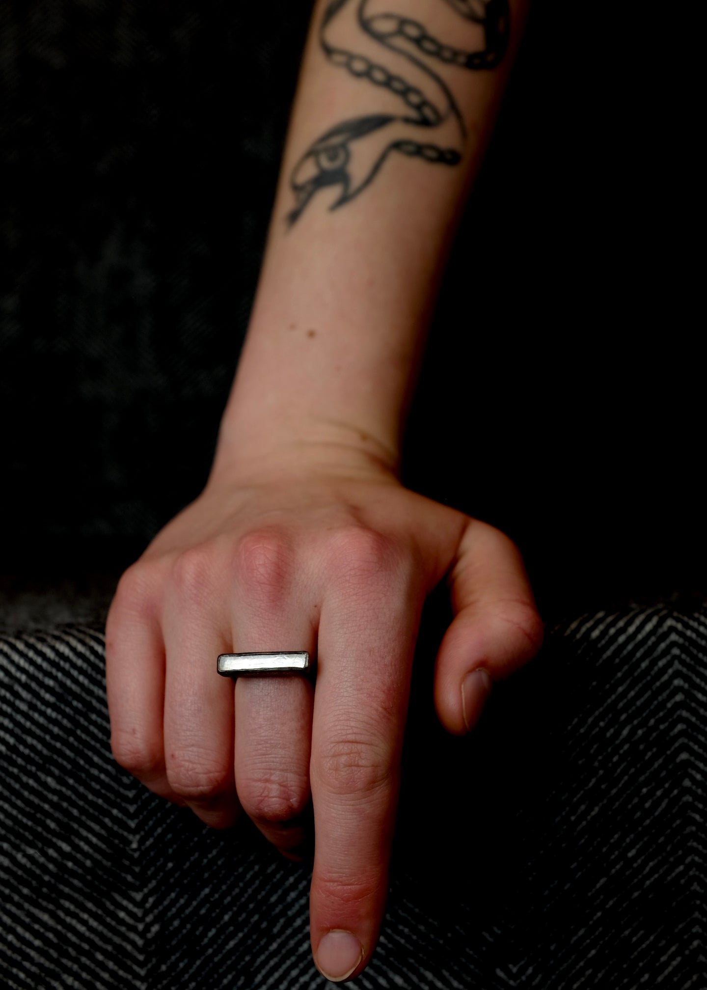 Quartz Bar Ring